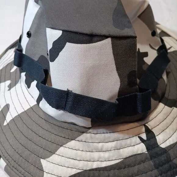 US Military Boonie Hat Sun Hot Weather Jungle Type II White Camo Size XL New - Picture 2 of 4
